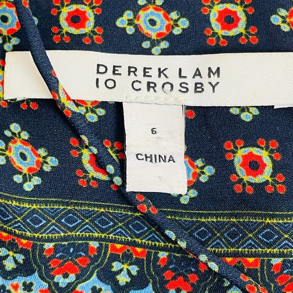 Derek Lam 10 Crosby Crossover SILK Blouse size 6 - Picture 11 of 12